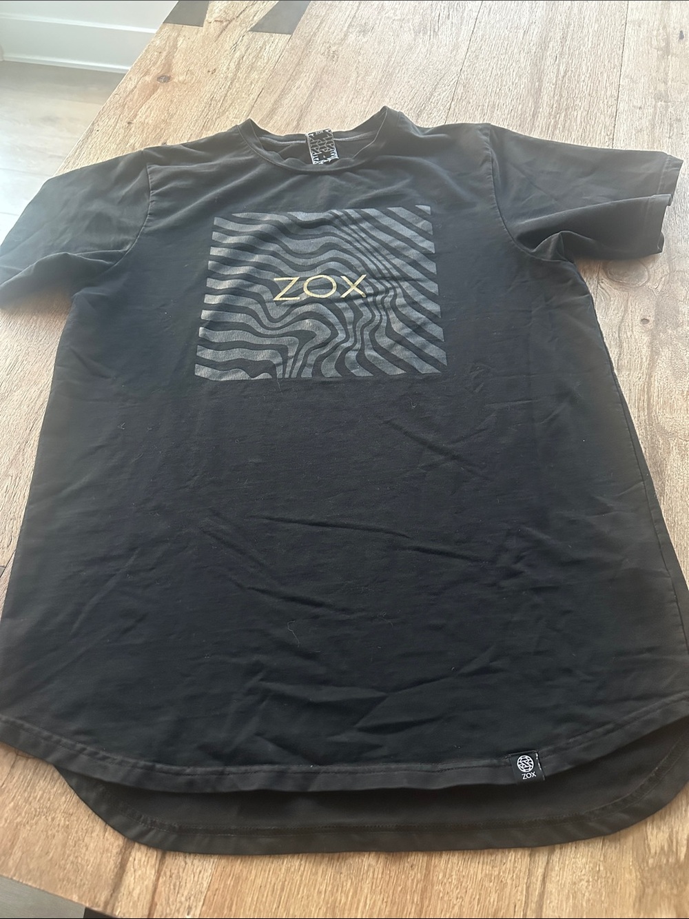 ZOX Something Great T-Shirt Large Black Cool‎ Abstract Pattern